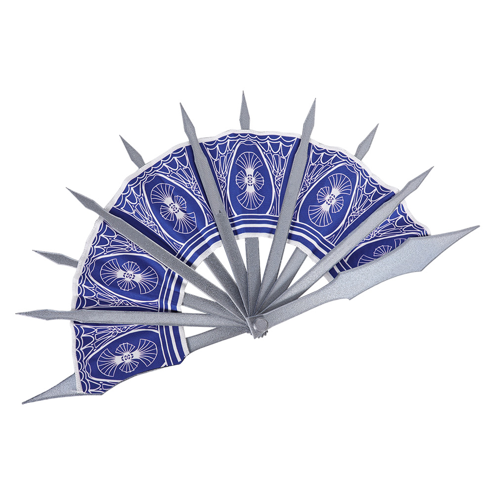Mortal Kombat Kitana Blue Blade Fan Cosplay Prop Halloween Carnival Costume Accessories