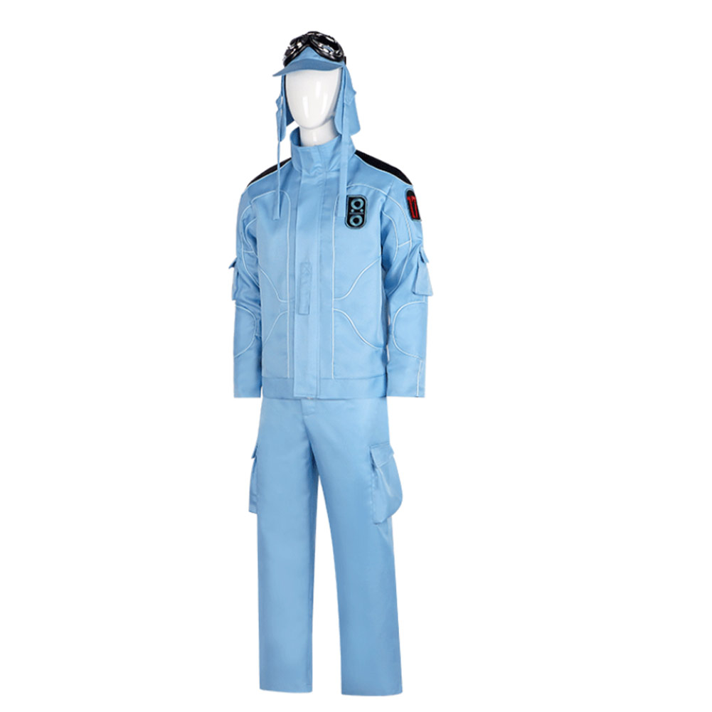 Mickey 17 (2025) Micky Blue Jumpsuit Outfits Halloween Carnival Cosplay Costume