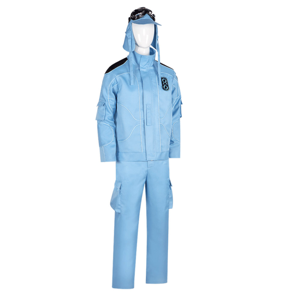 Mickey 17 (2025) Micky Blue Jumpsuit Outfits Halloween Carnival Cosplay Costume