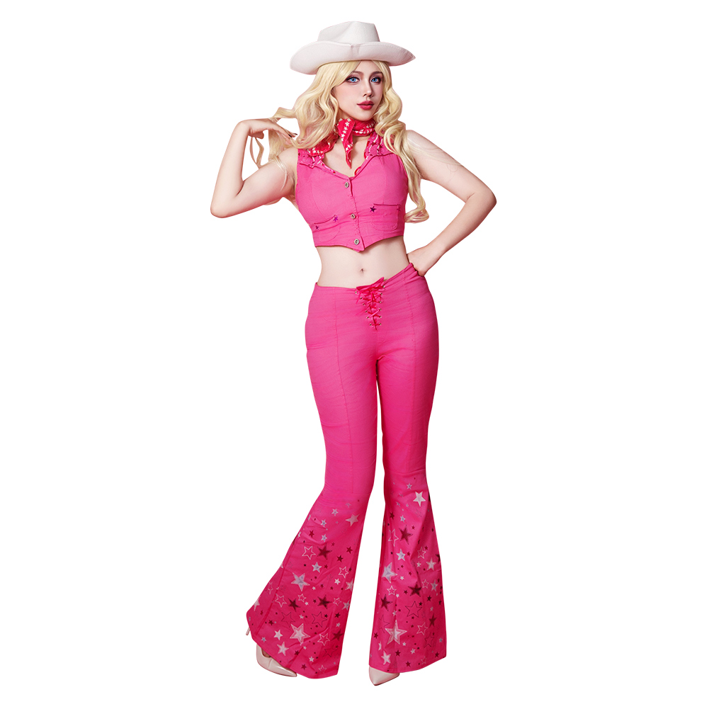 2023 Movie Barbie Cosplay Costume for Women Girls Fashion Clothes Pink Top  Pants Uniform Halloween Carnival Party Suit Costumes - AliExpress