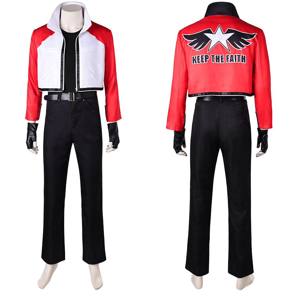 Fatal Fury: City of the Wolves Rock Howard Men Jacket Set Outfits Halloween Carnival Cosplay Costume