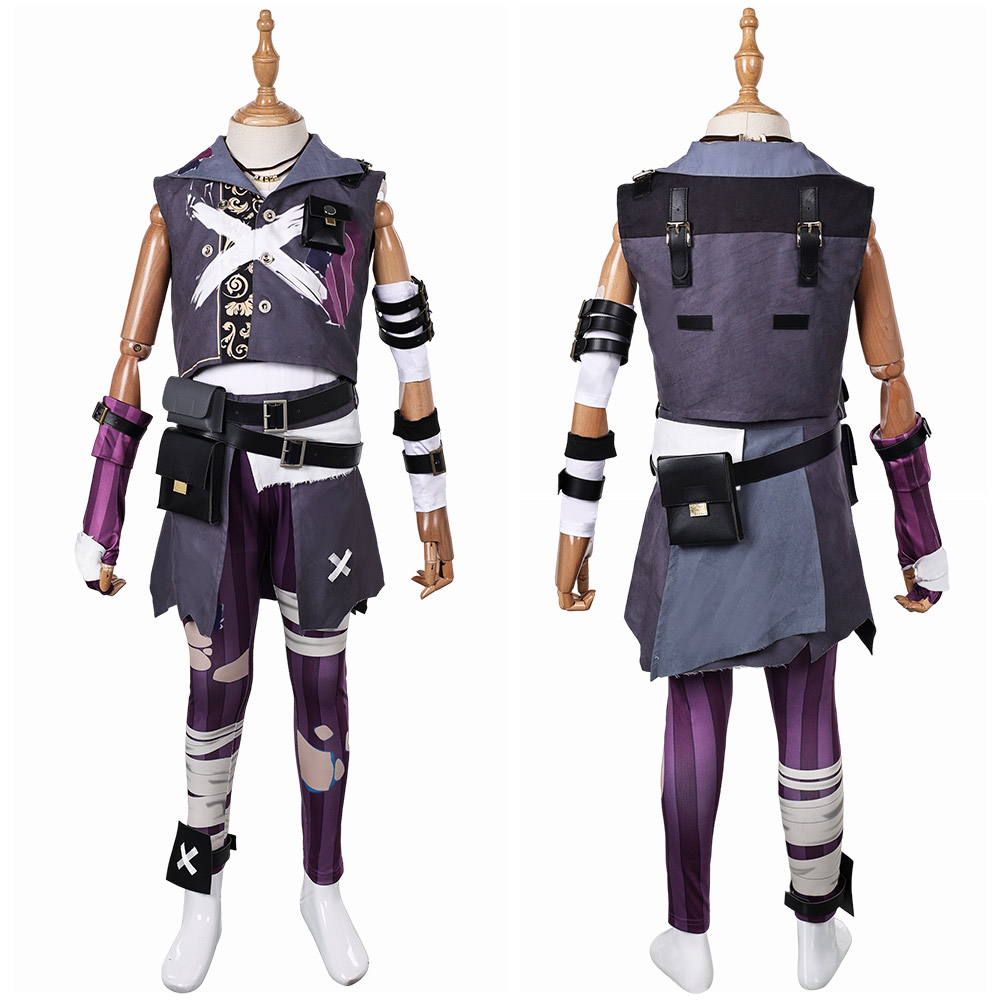 Arcane: League of Legends Isha Kids Children Graffiti Outfits Halloween Carnival Cosplay Costume