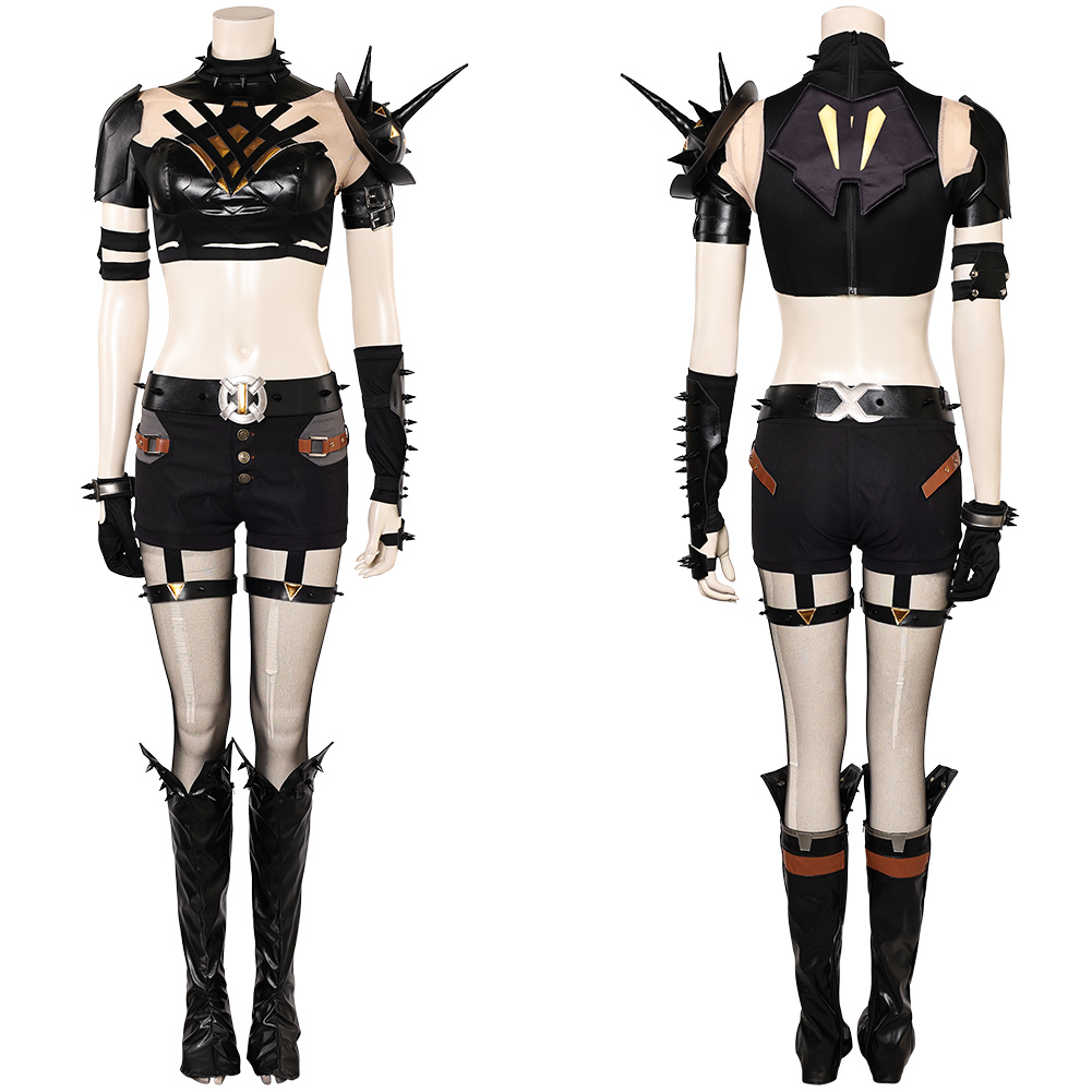 Rivals Magik Women Black Outfits Halloween Carnival Cosplay Costume