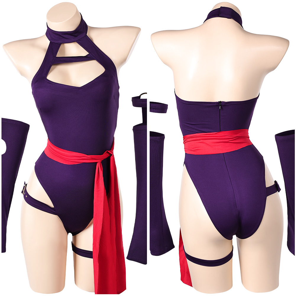 Rivals Psylocke Women Purple Lingerie Outfits Halloween Carnival Cosplay Costume