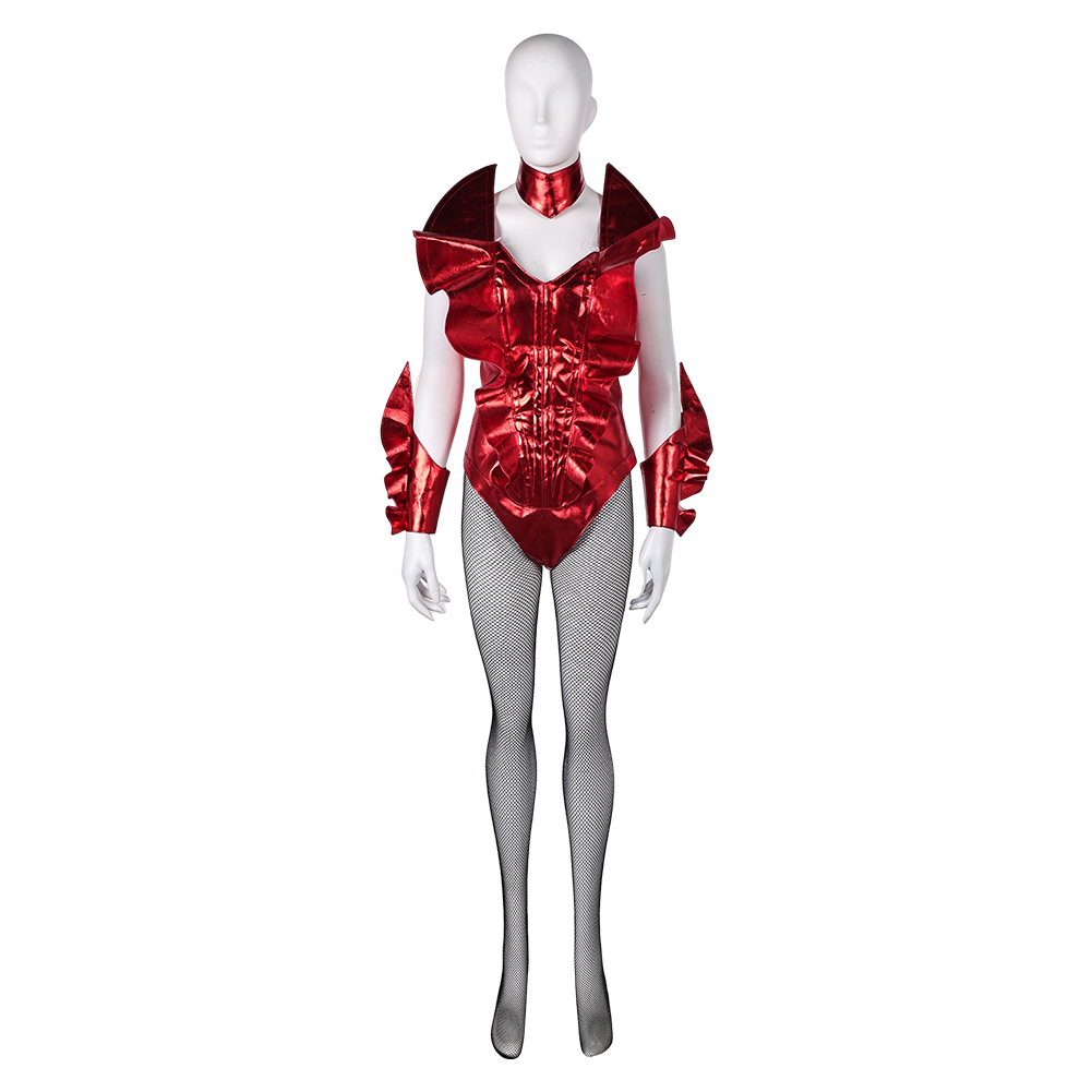 Smile (2024) Skye Riley Red Stage Jumpsuit Outfits Halloween Carnival Cosplay Costume