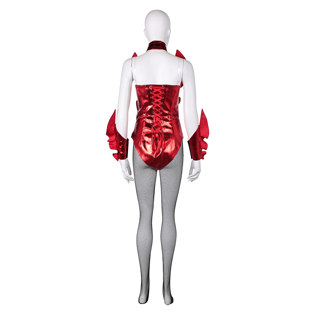 Smile (2024) Skye Riley Red Stage Jumpsuit Outfits Halloween Carnival Cosplay Costume