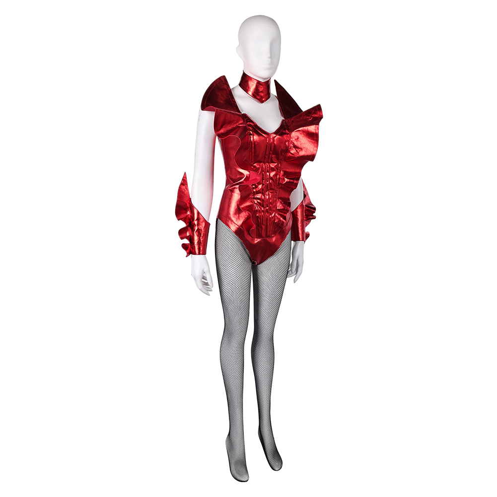 Smile (2024) Skye Riley Red Stage Jumpsuit Outfits Halloween Carnival Cosplay Costume