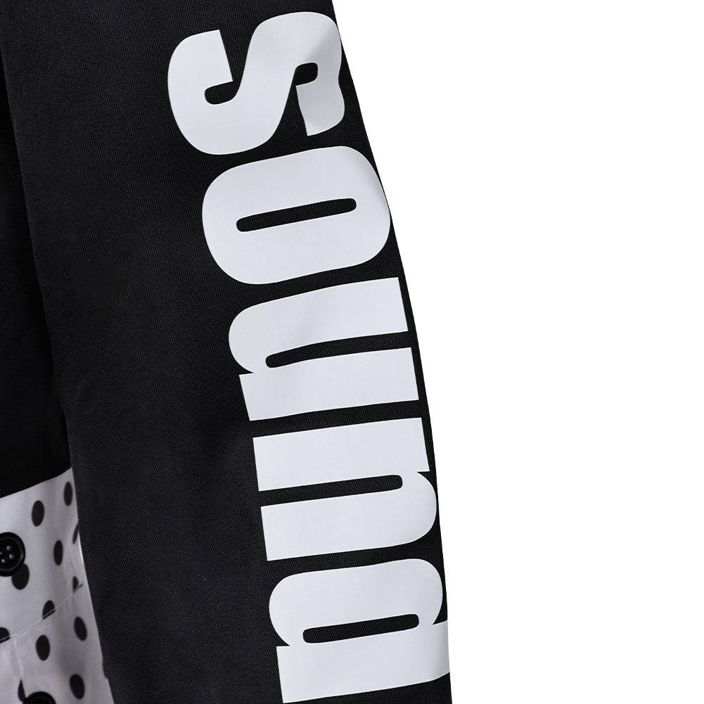 Prince Rogers Nelson Black Dot White Suit 90s Outfits Halloween Carnival Cosplay Costume