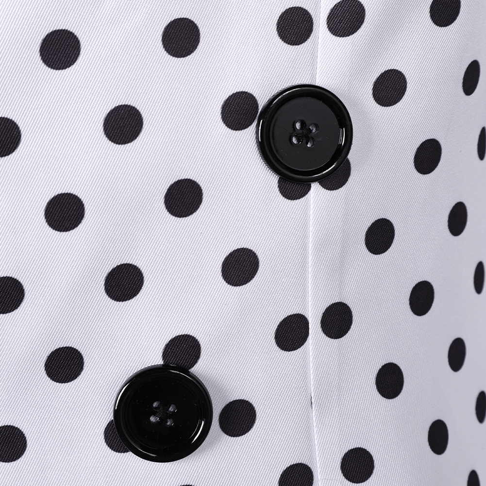 Prince Rogers Nelson Black Dot White Suit 90s Outfits Halloween Carnival Cosplay Costume