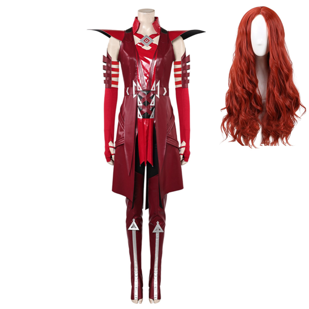 Rivals Scarlet Witch Red Outfits Halloween Carnival Cosplay Costume