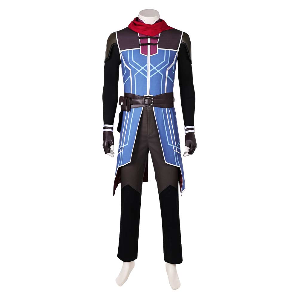 The Dragon Prince Callum Blue Outfit Halloween Carnival Cosplay Costume