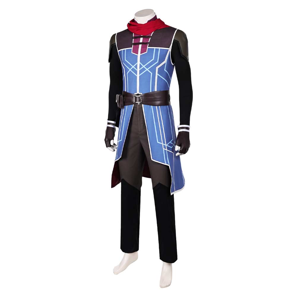 The Dragon Prince Callum Blue Outfit Halloween Carnival Cosplay Costume
