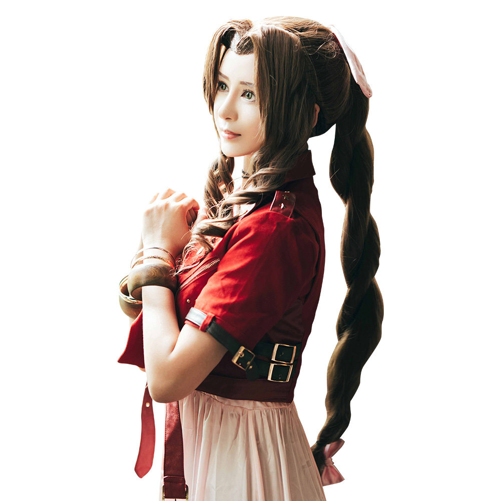 Final Fantasy VII Remake Aerith Gainsborough Outfits Halloween Carnival Suit Cosplay Costume