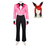 Hazbin Hotel Season 2 Alastor Cannibal Town Suit Outfits Halloween Carnival Party Cosplay Costume