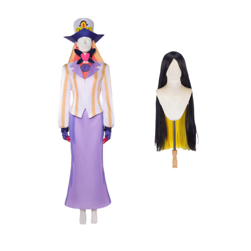 Hazbin Hotel Season 2 Sir Pentious Purple White Outfit Halloween Carnival Cosplay Costume