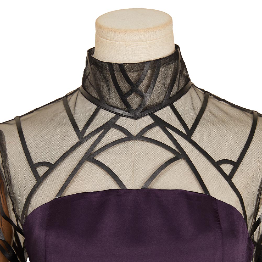 Sakamoto Days Osaragi Women Purple Dress Outfits Halloween Carnival Suit Cosplay Costume