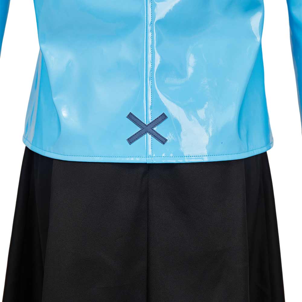 Virgin Punk:Clockwork Girl Ubu Blue Jacket Dress Set Halloween Carnival Party Cosplay Costume