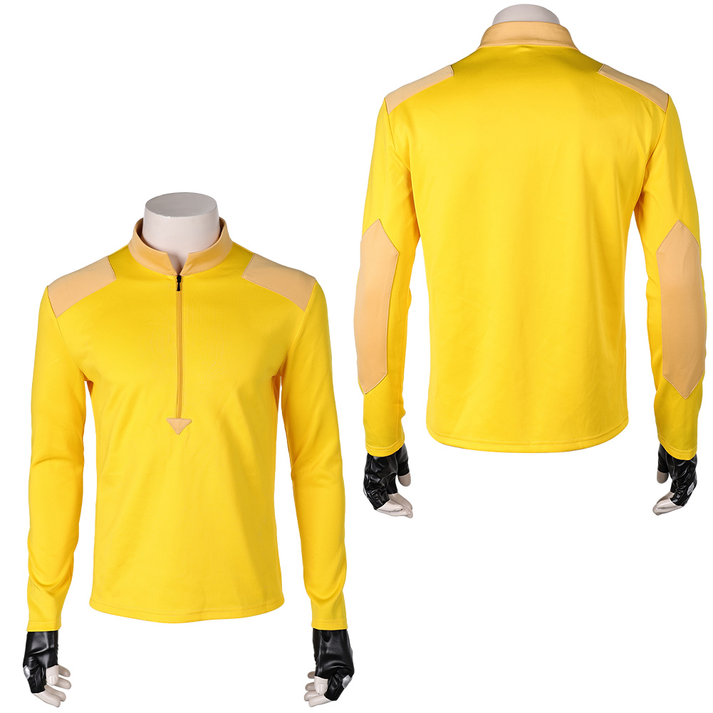 Creature Commandos (2024) Rick Flag Sr Men Yellow Top Outfits Halloween Carnival Cosplay Costume