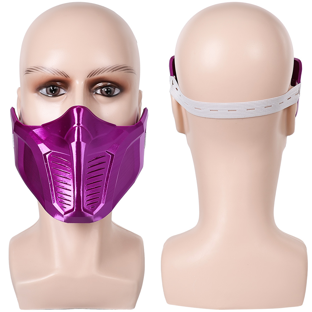 Rivals Hawkeye Purple Latex Mask Halloween Party Cosplay Costume Accessories