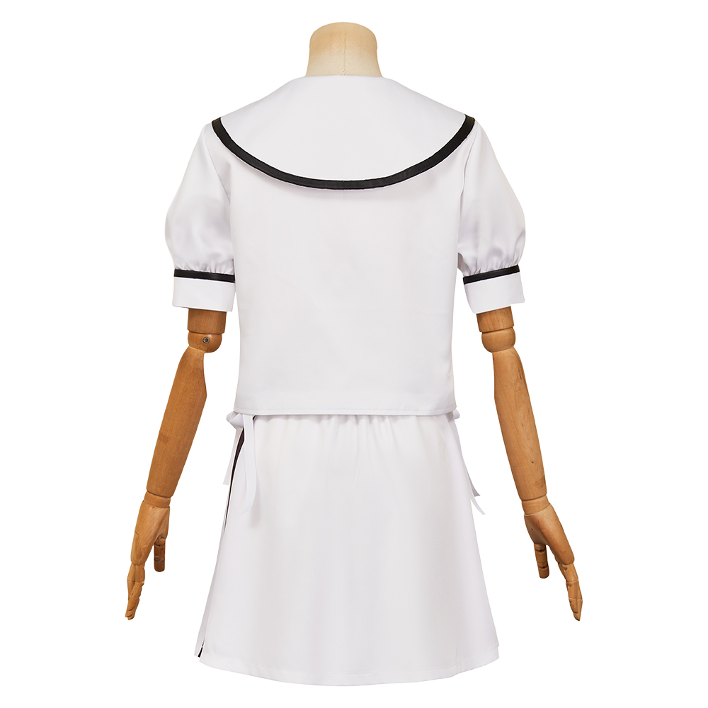 Summer Pockets Naruse Shiroha Women White Dress Outfits Halloween Carnival Cosplay Costume