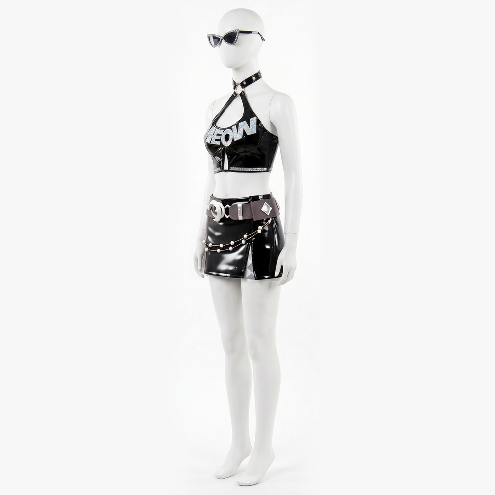Rivals Urban Predator Women Black Outfit Halloween Carnival Cosplay Costume