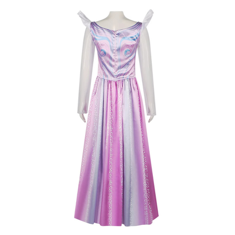 Wicked (2024) Glinda Purple Dress Outfits Halloween Carnival Cosplay Costume