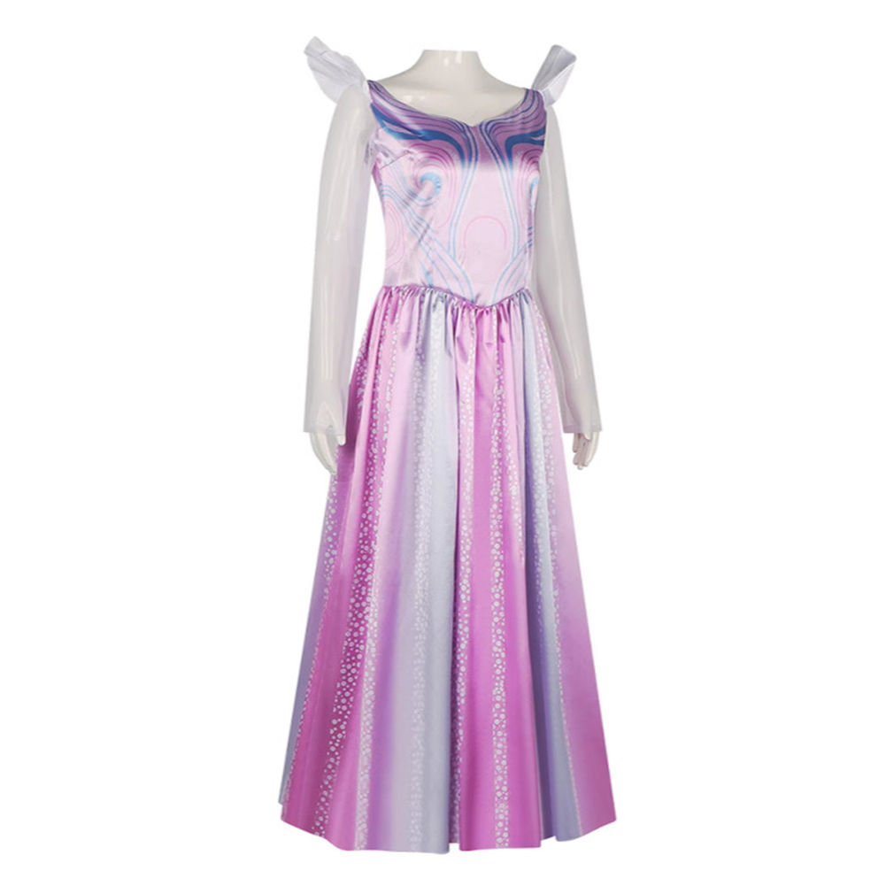Wicked (2024) Glinda Purple Dress Outfits Halloween Carnival Cosplay Costume