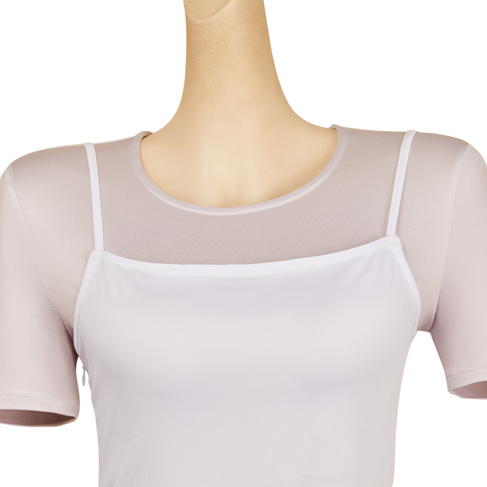 John Wick (2025)  Eve Macarro Women White Printed Dress Halloween Carnival Party Cosplay Costume