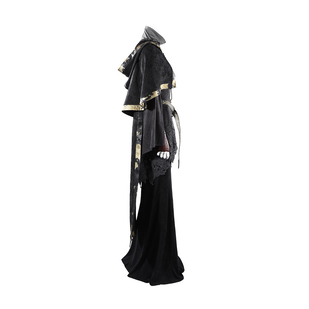 Dark Souls Fire Keeper Women Black Outfit Halloween Carnival Cosplay Costume