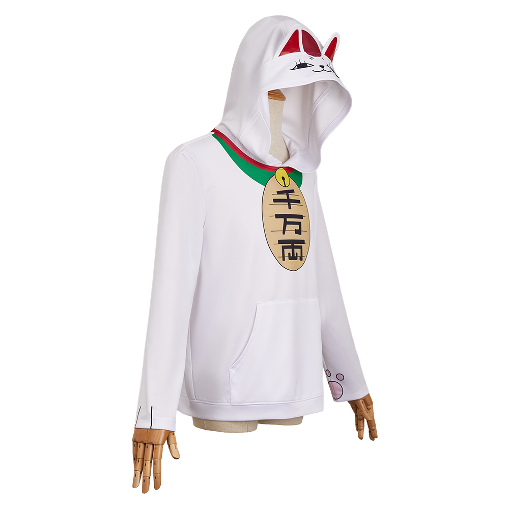 Dandadan Turbo Granny Hoodie White Sweater Shirt Outfits Halloween Carnival Cosplay Costume