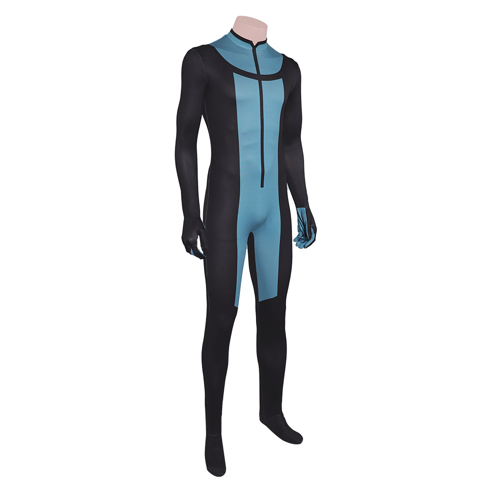 Invincible Season 3 Mark Grayson Men Blue Jumpsuit Outfits Halloween Carnival Cosplay Costume