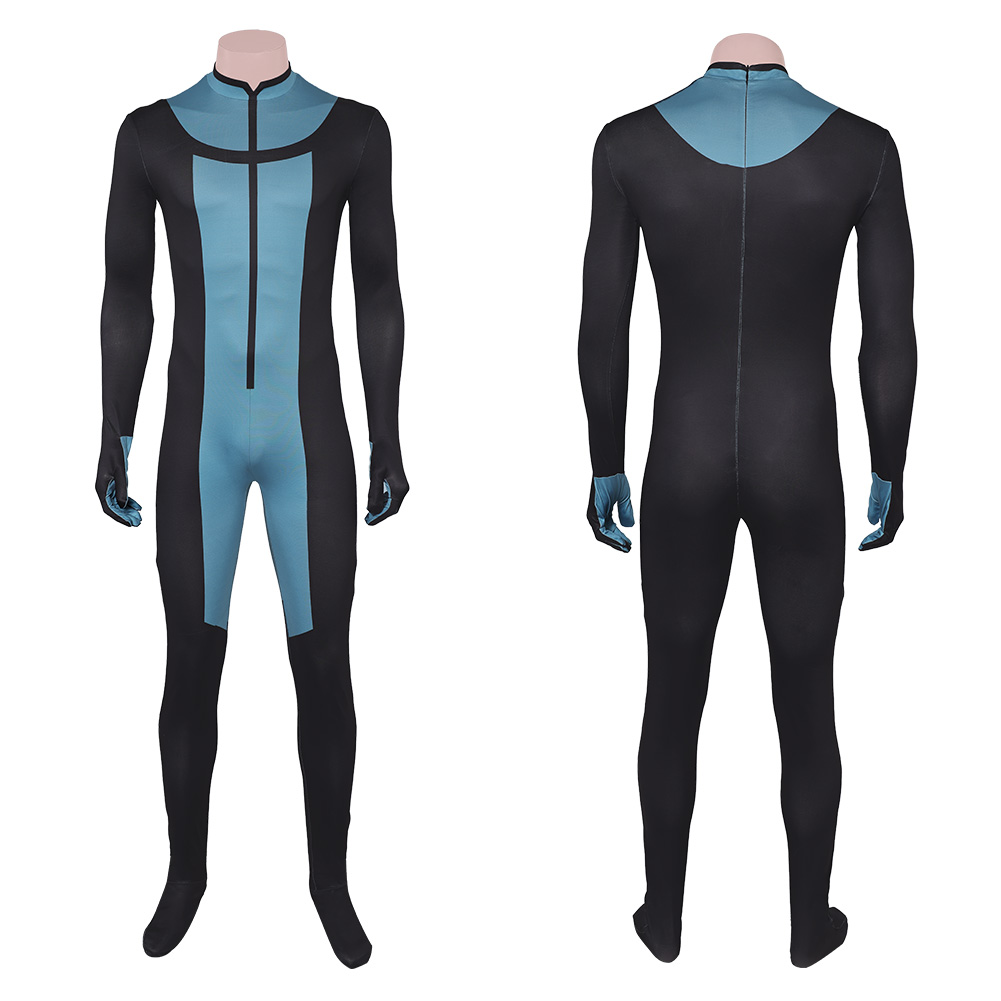 Invincible Season 3 Mark Grayson Men Blue Jumpsuit Outfits Halloween Carnival Cosplay Costume