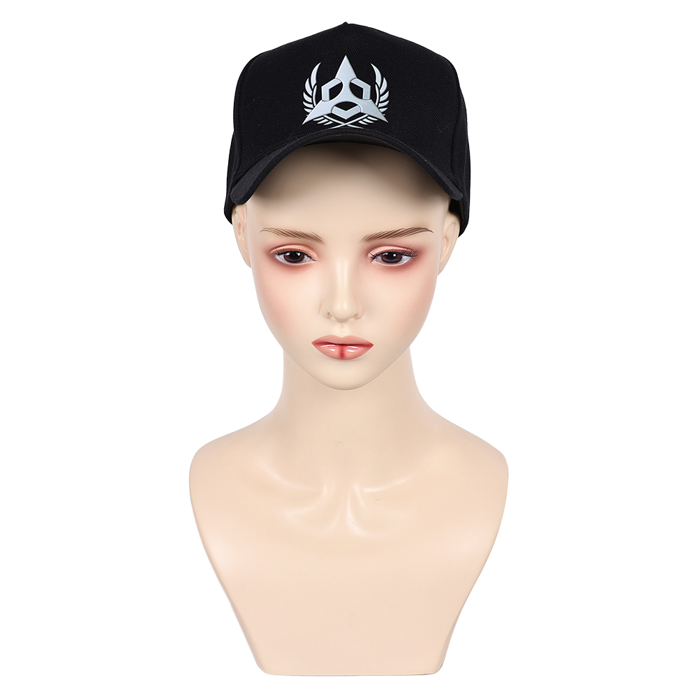Tekken 8 Reina Black Cap Hat Halloween Carnival Cosplay Costume Accessories