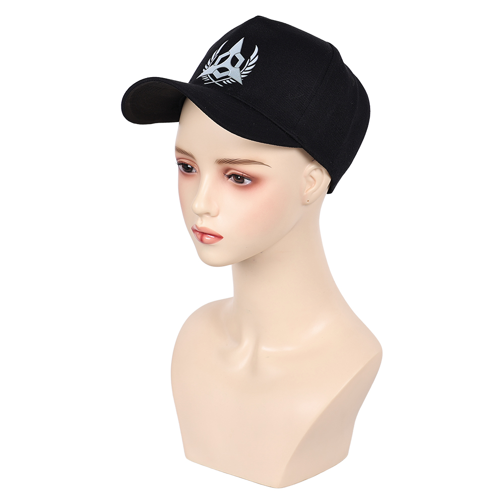 Tekken 8 Reina Black Cap Hat Halloween Carnival Cosplay Costume Accessories