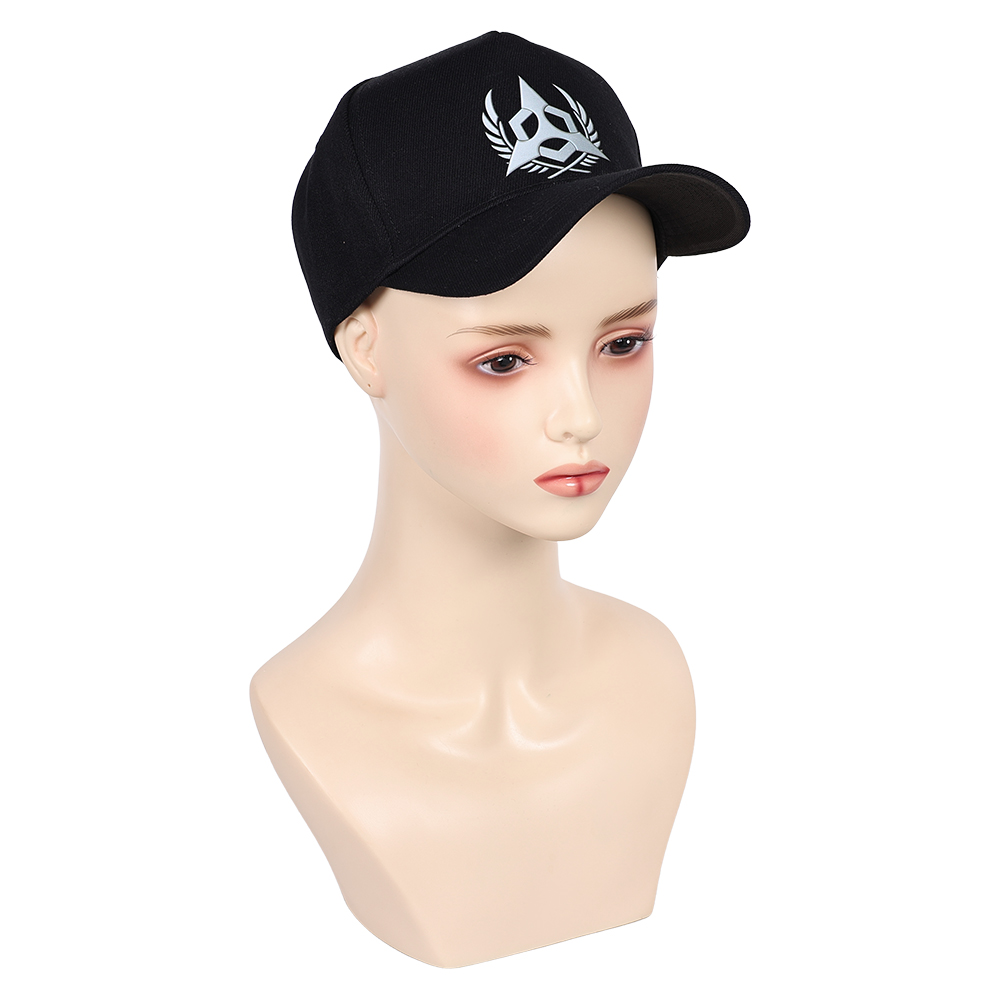 Tekken 8 Reina Black Cap Hat Halloween Carnival Cosplay Costume Accessories