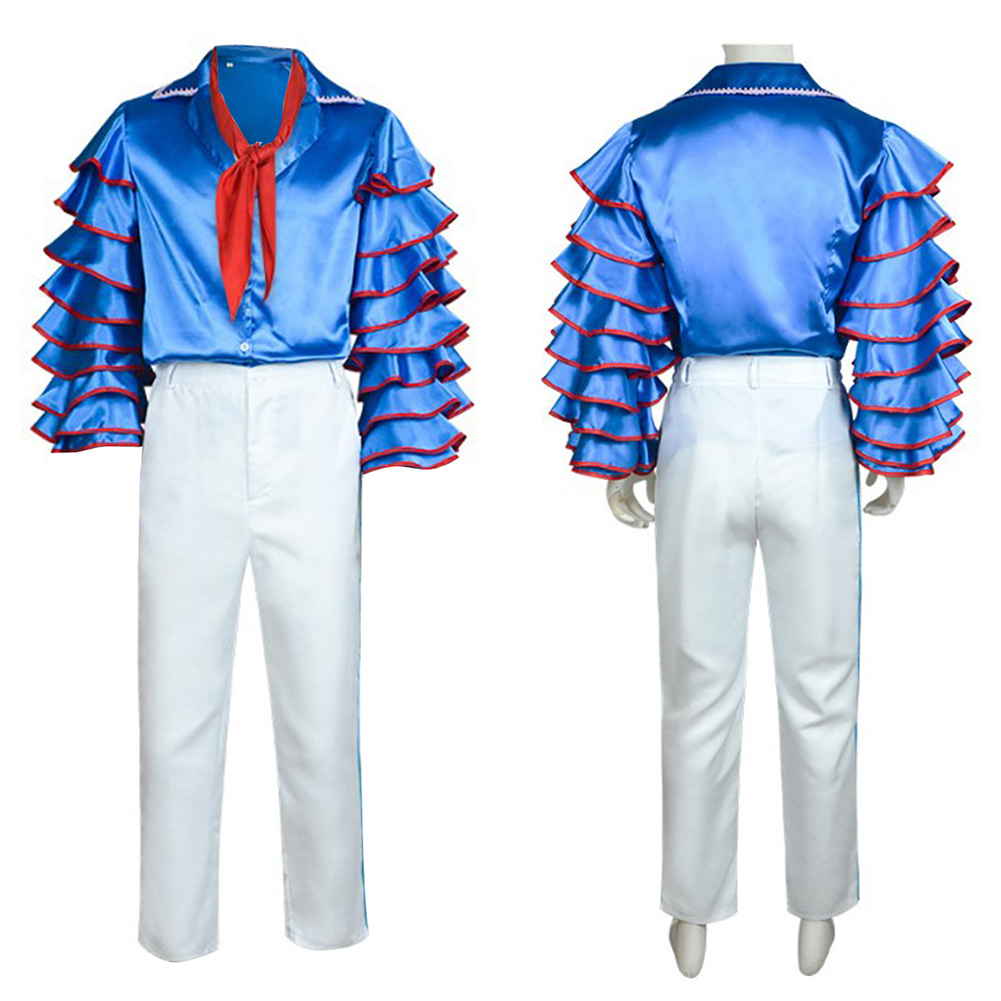 The Mask Stanley Blue Outfit Halloween Carnival Cosplay Costume