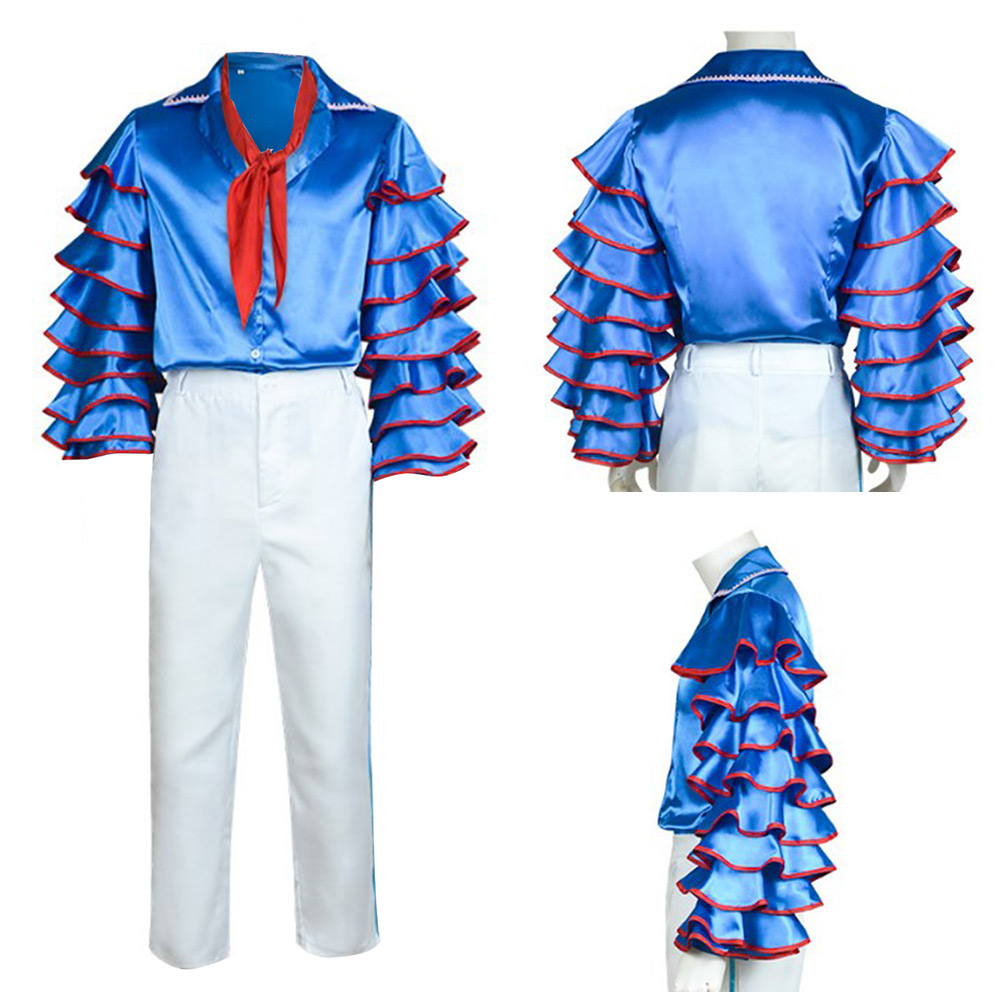 The Mask Stanley Blue Outfit Halloween Carnival Cosplay Costume