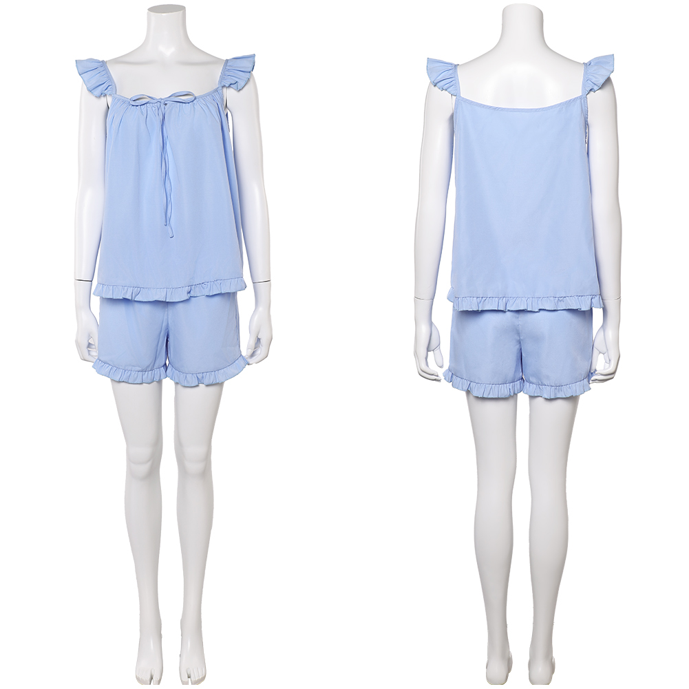 Freakier Friday Lily Davies Woman Blue Nightgowns Pajamas Halloween Carnival Party Cosplay Costume