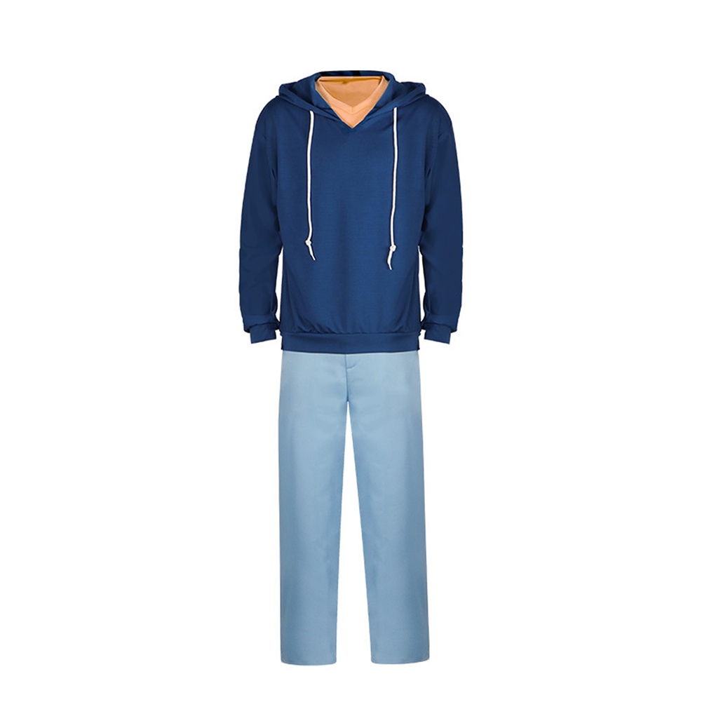 Solo Leveling Sung Jin-Woo Blue Hoodie Outfits Halloween Carnival Cosplay Costume