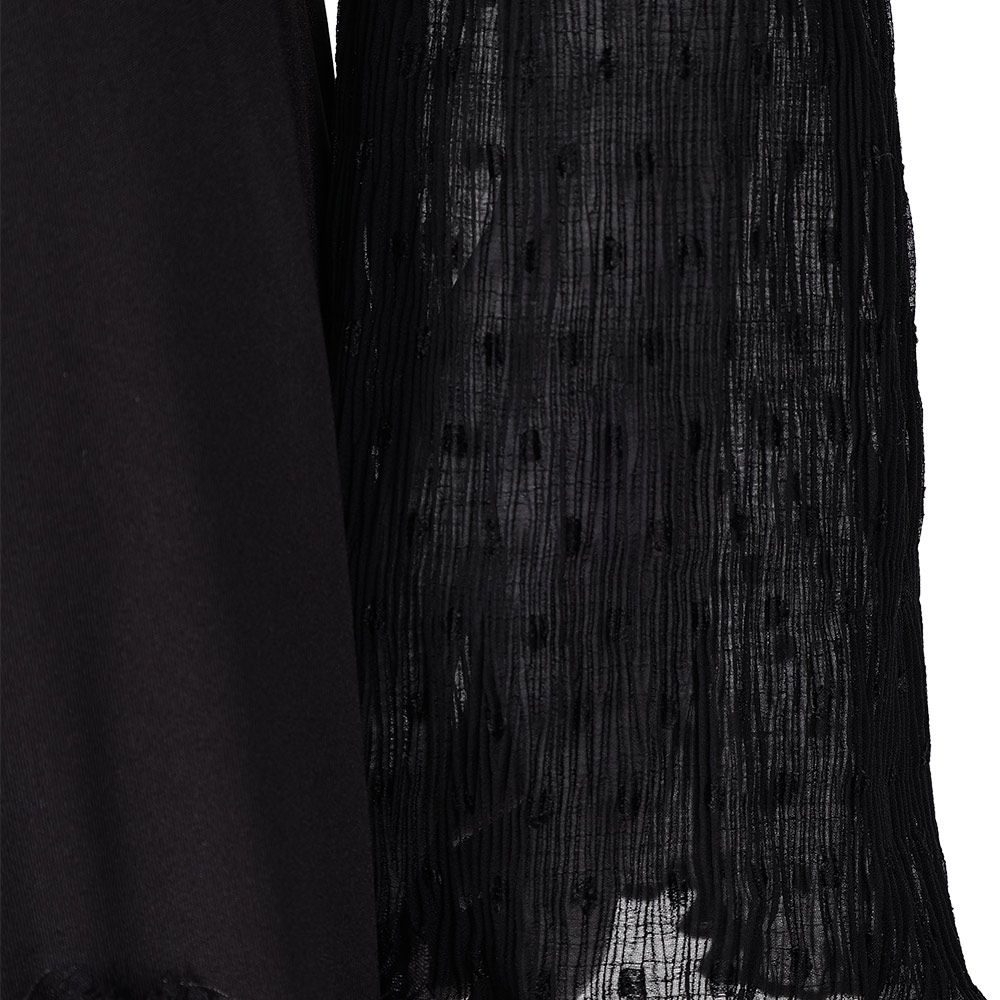 Wicked (2024) Elphaba Women Black Puffy Sleeves Dress Outfits Halloween Carnival Cosplay Costume