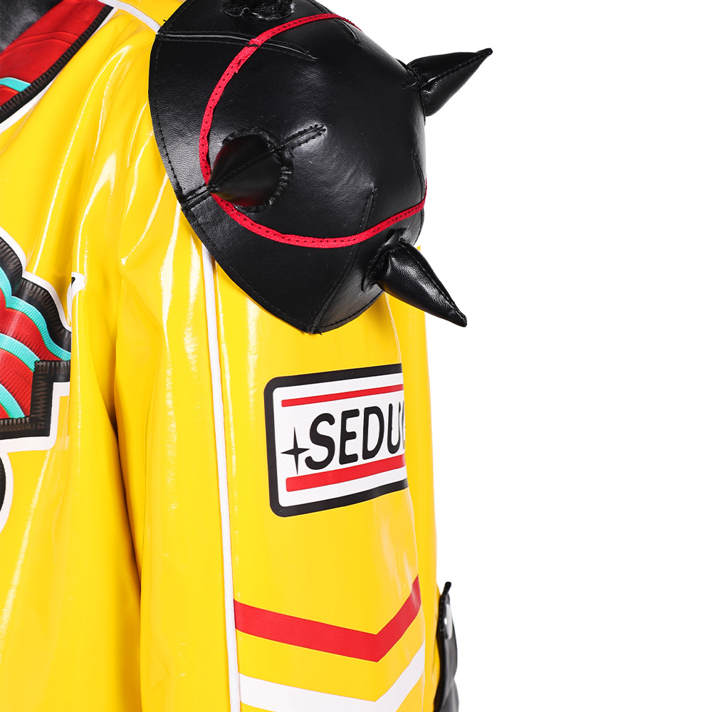 Kpop Demon Hunters Rumi Ver.2 Yellow Leather Jacket Pants Halloween Carnival Party Cosplay Costume