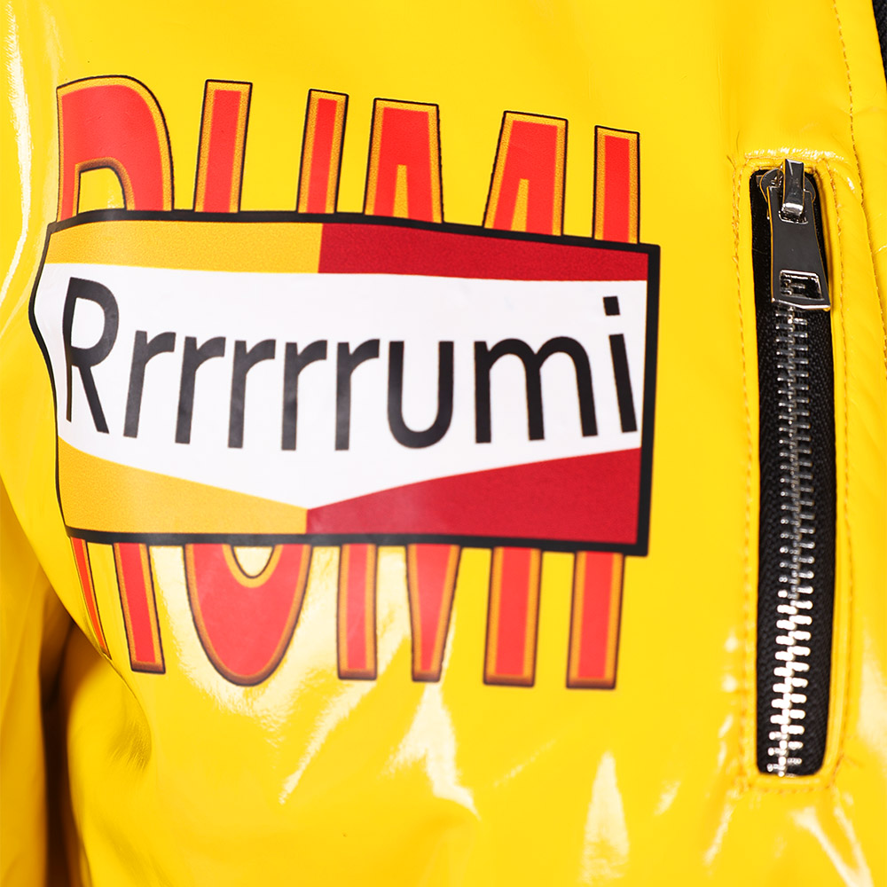 Kpop Demon Hunters Rumi Ver.2 Yellow Leather Jacket Pants Halloween Carnival Party Cosplay Costume