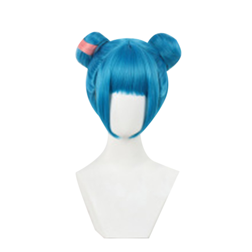 Arcane:League of Legends Powder Blue Wig Heat Resistant Synthetic Hair Halloween Cosplay Accessorie