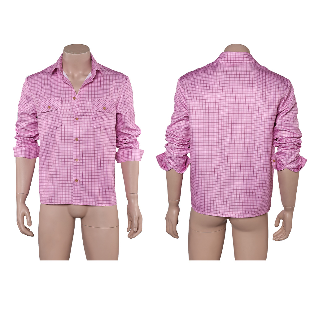 28 Years Later Jamie Men Pink Shirt Outfits Halloween Carnival Cosplay Costume