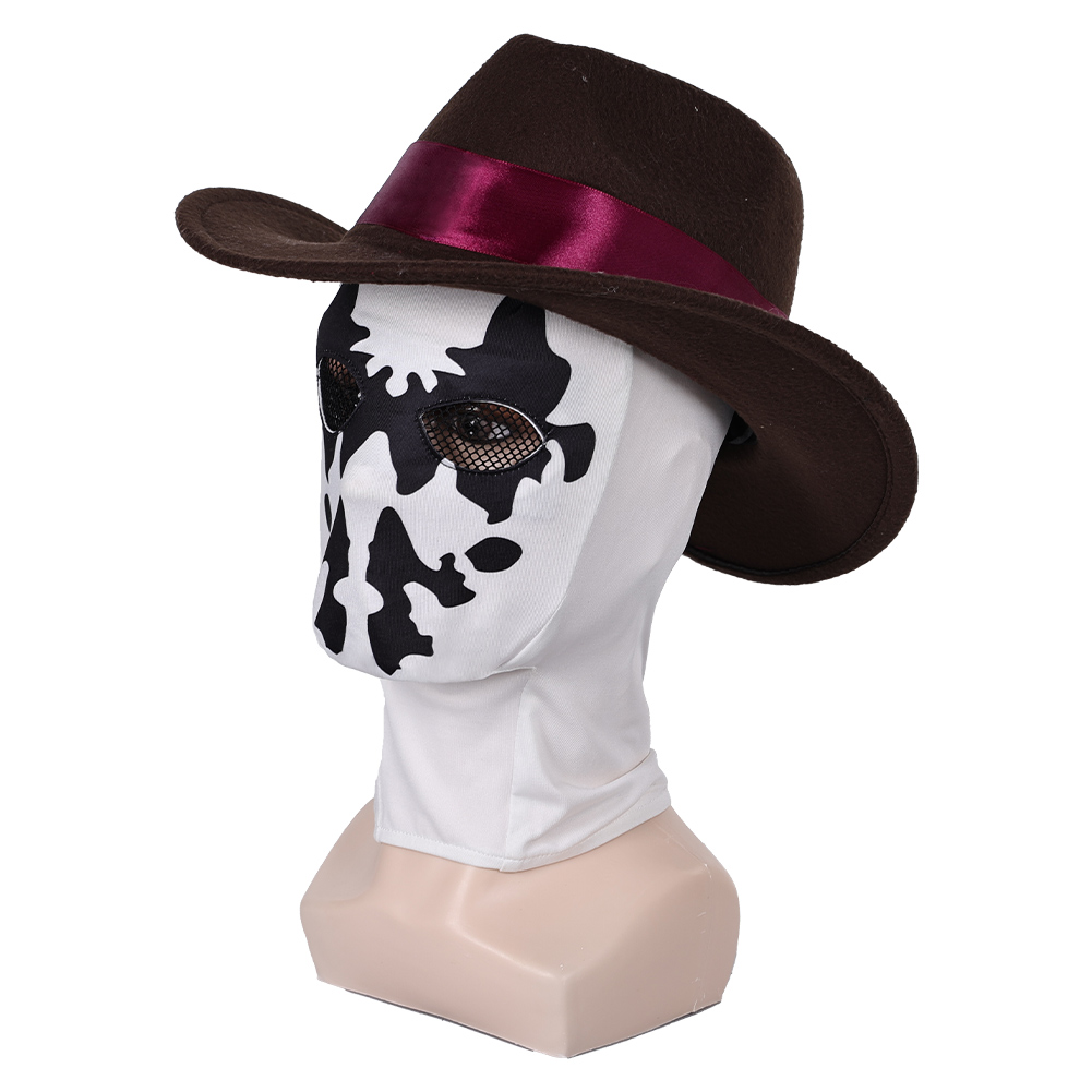 Watchmen: Chapter 1 (2024) Rorschach Hat Mask Set Halloween Carnival Cosplay Costume Accessories