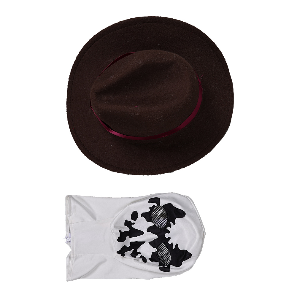 Watchmen: Chapter 1 (2024) Rorschach Hat Mask Set Halloween Carnival Cosplay Costume Accessories