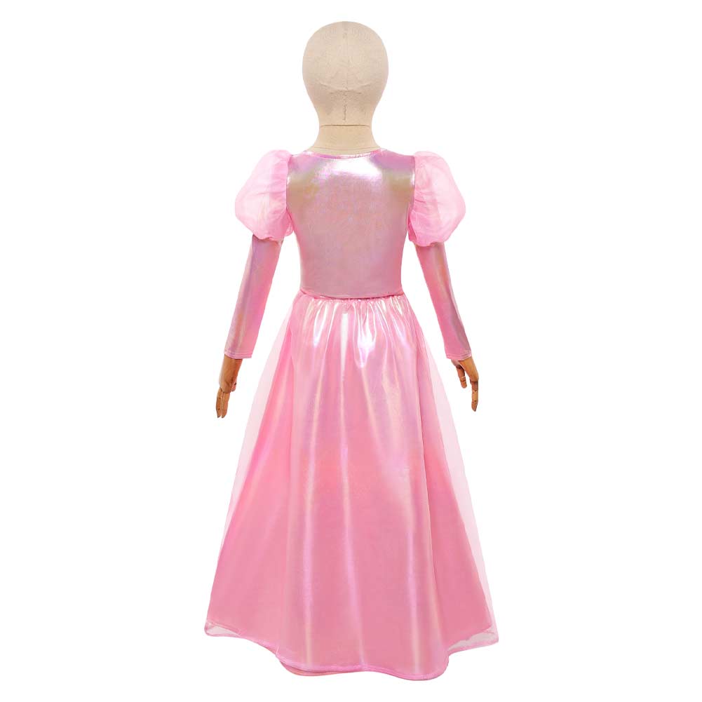Wicked: For Good Glinda Pink Dress Children Kids Halloween Carnival Cosplay Costume