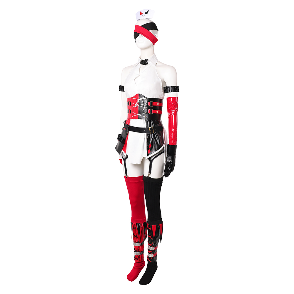 Harley Quinn Variant Play Arts Kai Nurse Fullset Outfits Halloween Carnival Party Cosplay Costume