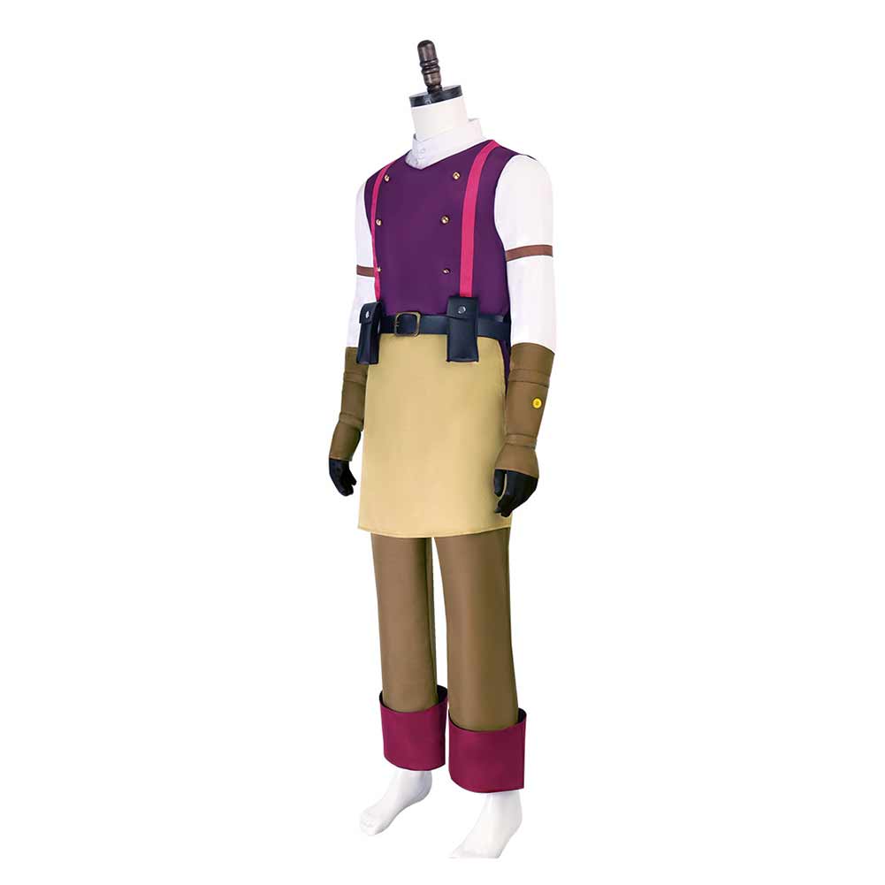 Tangled Varian Men Purple Outfits Halloween Carnival Cosplay Costume