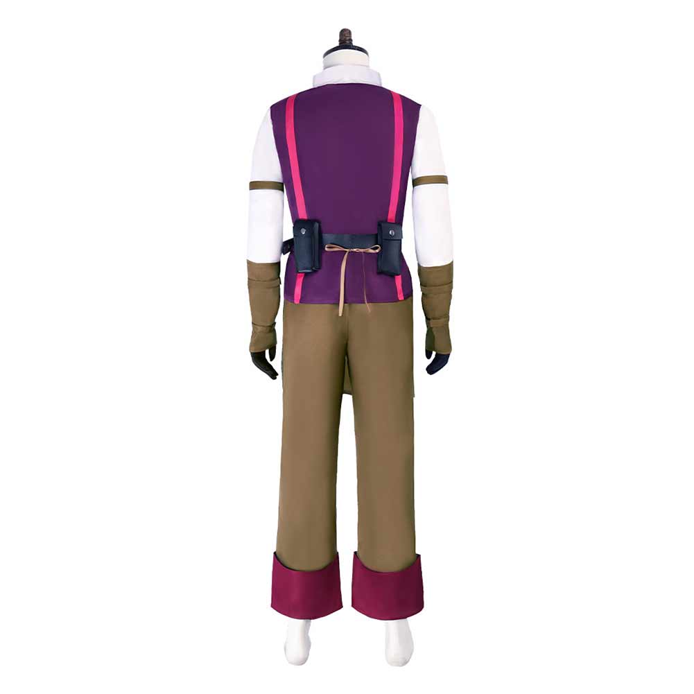 Tangled Varian Men Purple Outfits Halloween Carnival Cosplay Costume